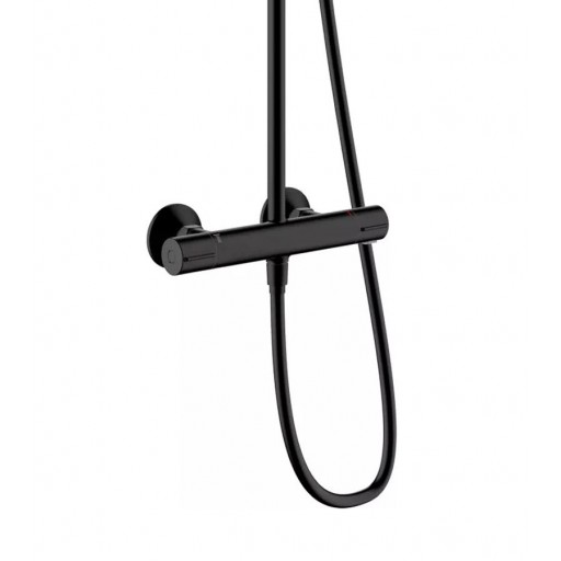 Душевая система HANSGROHE Vernis Blend 26276670 с термостатом черная матовая Душевая система HANSGROHE Vernis Blend 26276670 с термостатом черная матовая
